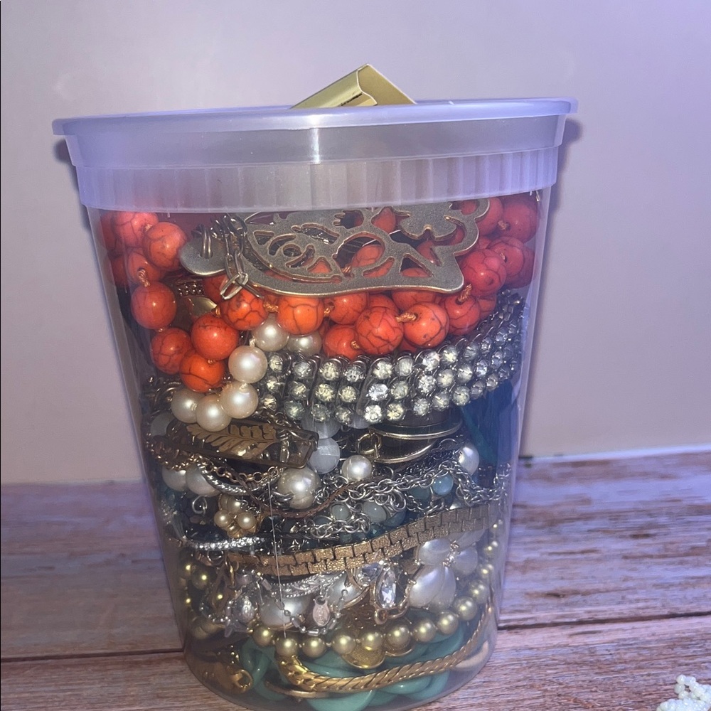 Assorted Mystery Jewelry Collection in Clear Container - Picture 5 of 6